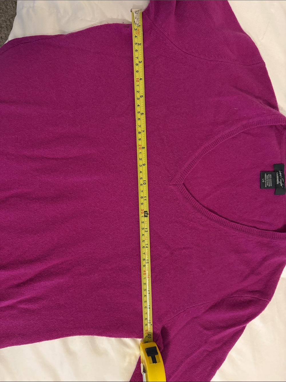 Lord & Taylor Purple 100% Cashmere Sweater - Picture 5 of 5
